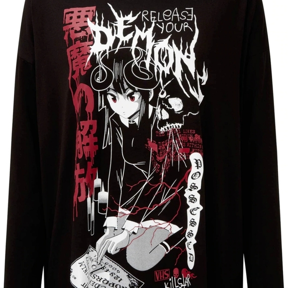 Killstar Release Me Boatneck Top - Picture 2 of 5